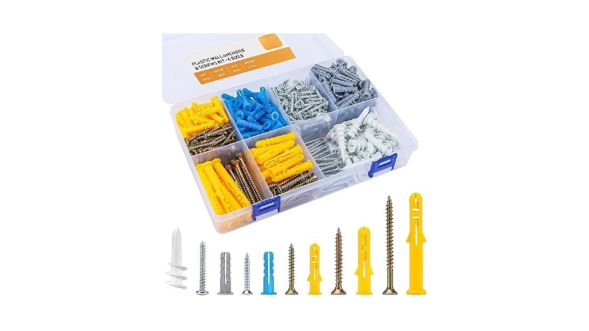 510pcs Drywall Anchors And Screws Kit |self Drilling Drywall Anchors