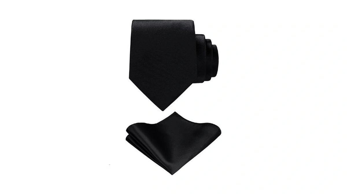 Tie G Solid Satin Color Formal Necktie And Pocket Square