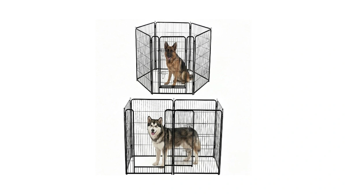 Newbulig Dog Playpen For Indoor 40 Inch 6 Panels -