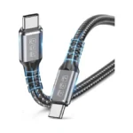 Oiith Thunderbolt 4 Cable 3.3ft 240w Usb4 Supports 40gbps High-speed