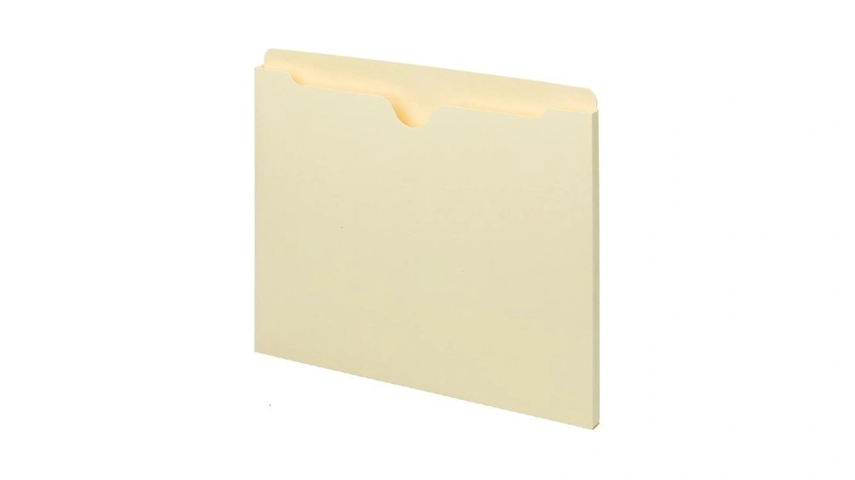 Smead File Jacket, Straight-cut Tab, Flat-no Expansion, Letter Size, Manila,