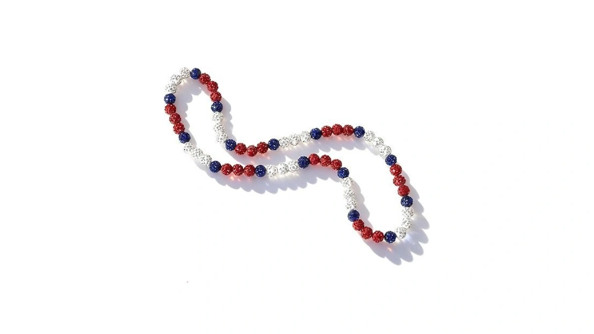 Ausger Baseball Ice Collection Necklace For Boys Men Sparkly Elastic