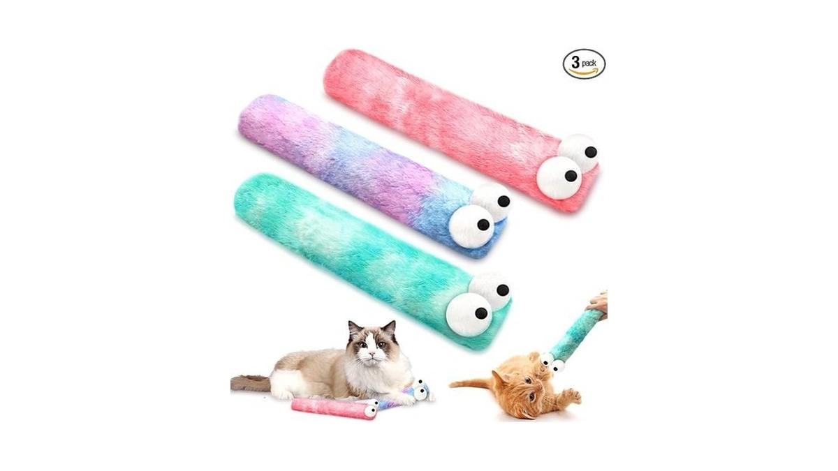 Cat Toys Pillows, 3 Pack Cat Kicker Toy For Kittens