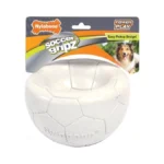 Nylabone Power Play Gripz Felt Soccer Ball Rubber Fetch Toy,