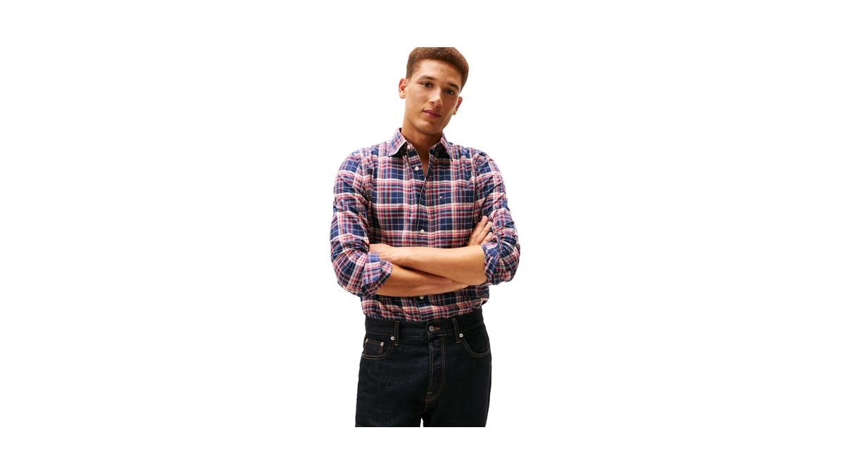 Tommy Hilfiger Men's Long Sleeve Oxford Shirts In Regular Fit,