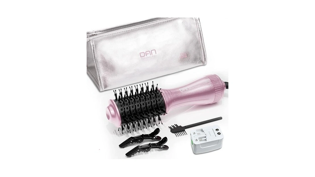 Dan Dual Voltage Hair Dryer Brush,2 Inch Blow Dryer Brush,110v-120v/220v-240v