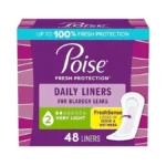 Poise Daily Liners, Incontinence Panty Liners For Bladder Leaks, 2