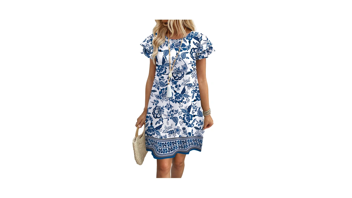 Ofeefan Dresses For Women 2026 Spring Summer Sundresses Boho Floral