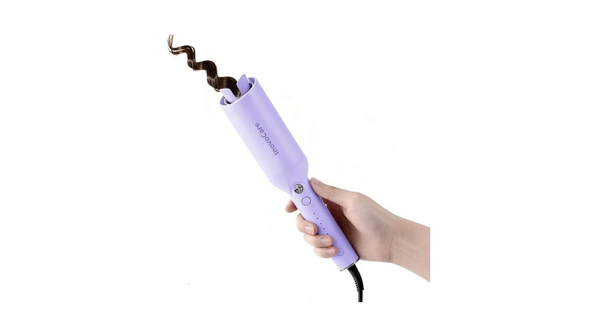 Inovocare Upgraded Automatic Rotating Curling Iron - Curlpro Plus Long