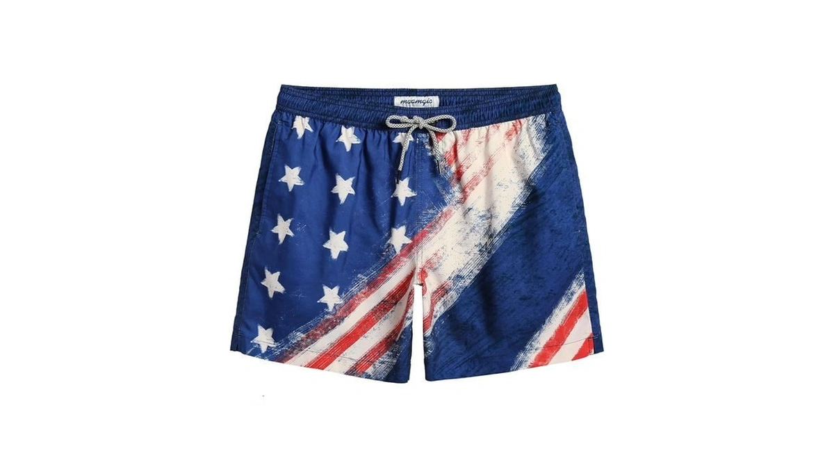Maamgic Mens Swim Trunks 5 Inch With Mesh Lining, Quick
