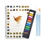 Watercolor Workbook,watercolor Painting Kit With 12 Colors Paint Set With