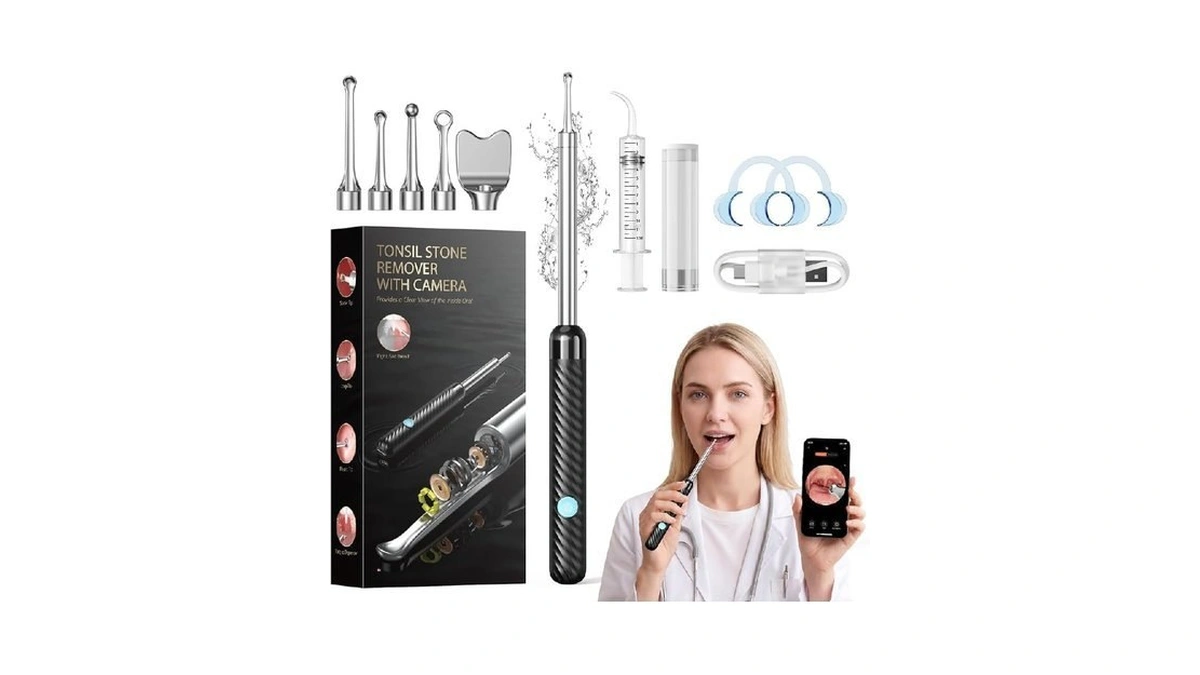 Upgraded Tonsil Stone Remover With Camera 1080p, Visual Tonsil Stone