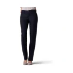 Lee Women's Secretly Shapes Regular Fit Straight Leg Pant, Black,