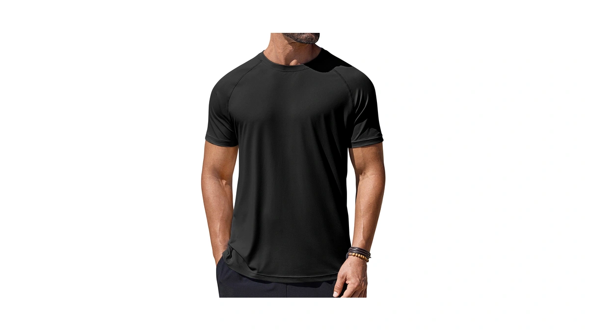 Coofandy Mens Quick Dry T Shirts Short Sleeve Upf 50+