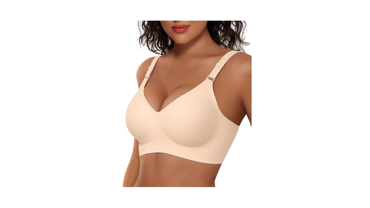 Vertvie Womens Wireless Bras No Underwire Push Up Bra Seamless