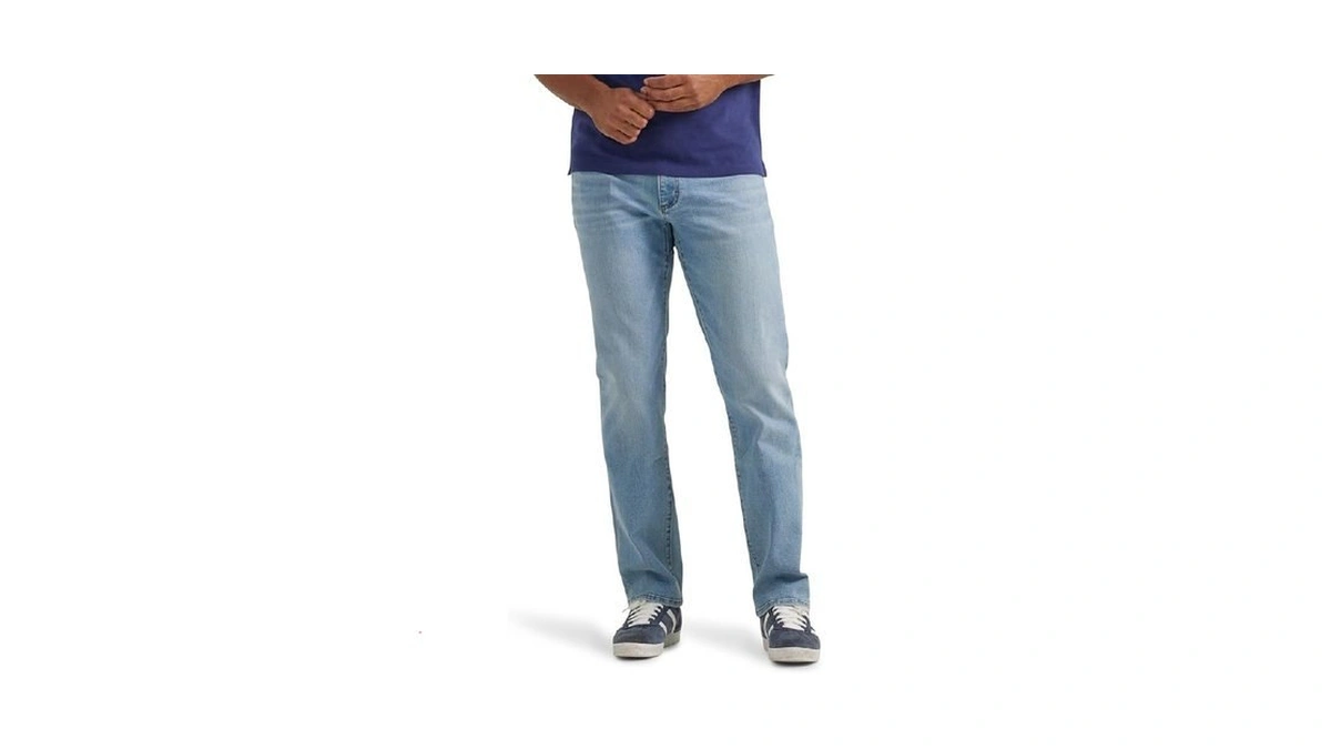 Lee Men's Extreme Motion Regular Straight Jean Frosty Ash 38w