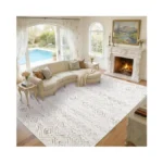 Groovoft 5x7 Area Rug For Living Room, Washable Boho Moroccan