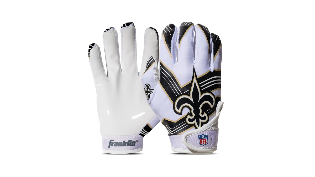 Nfl New Orleans Saints Youth Medium Receiver Gloves
