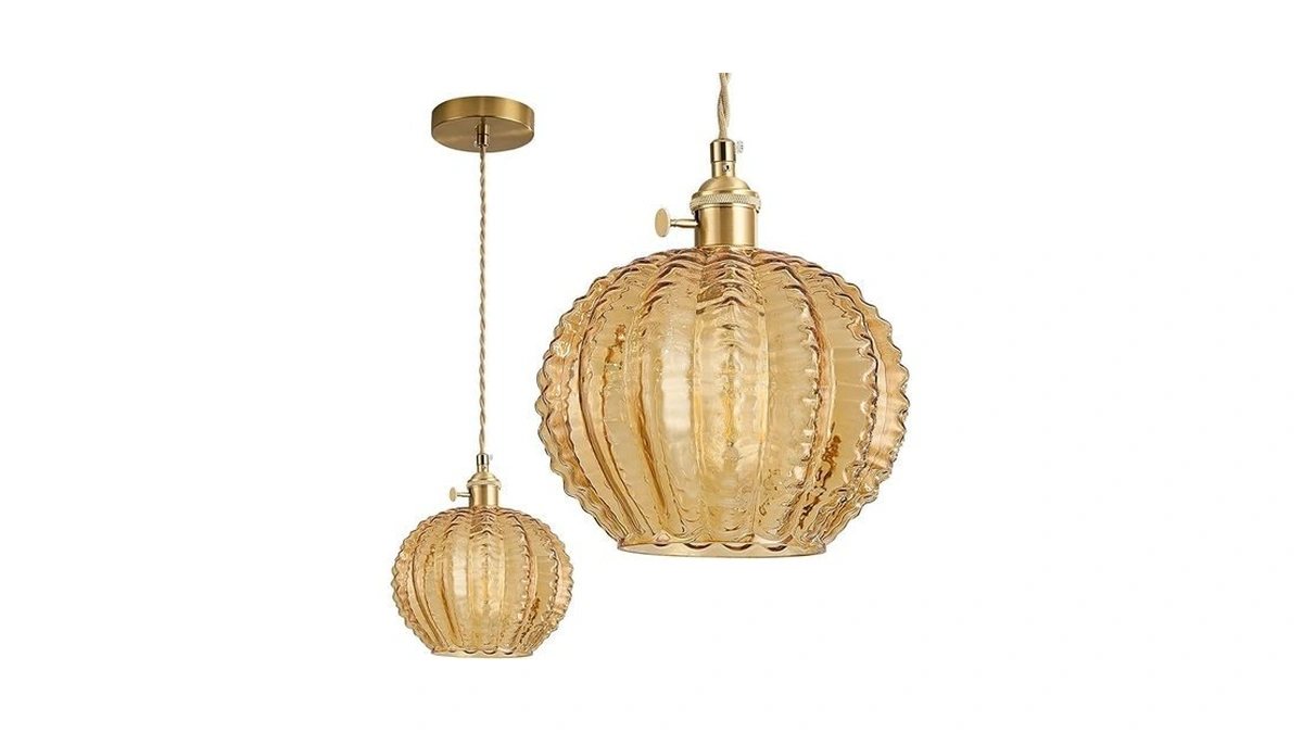 Dhdsour 7.9in Vintage Copper Pendant Light 1- Light Pendant Lights