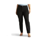 Lee Womens Plus Size Relaxed Fit Side Elastic Tapered Leg