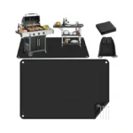 He-sanqi Outdoor Grill Mat 48x30 Inch, Protects Deck Grass From