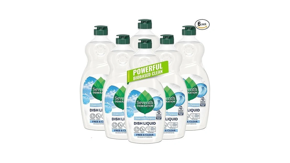 Seventh Generation Dish Liquid Soap Free & Clear Liquid Soap