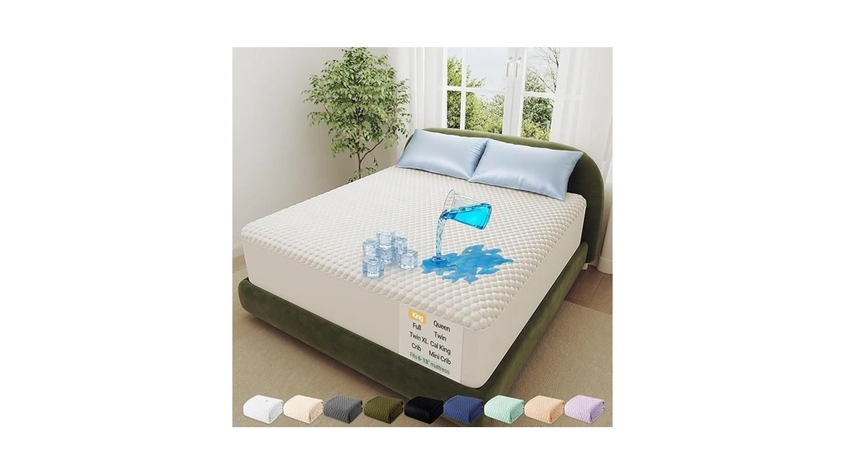 Ohgeni 100% Waterproof Mattress Protector,king Size Mattress Soft Pad,pet Hair