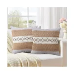 Pyonic Pack Of 2 Boho Throw Pillow Covers 18x18 Inch