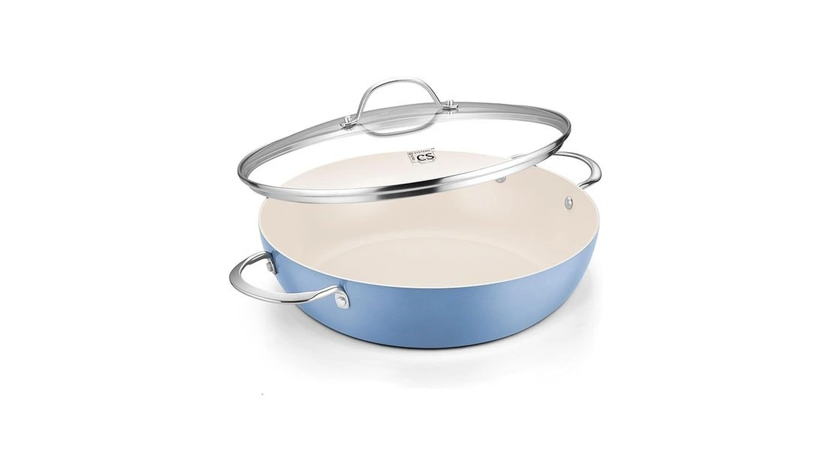 Koch Systeme Cs Saute Pan With Lid, 12 Inch Nonstick