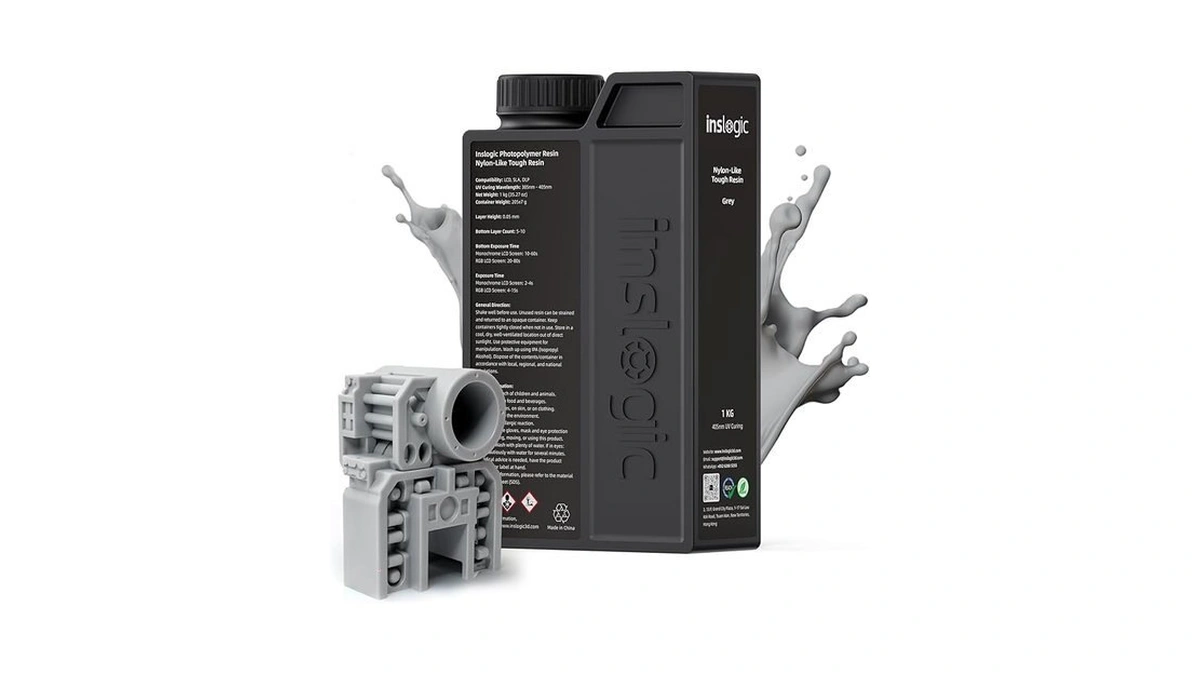 Inslogic Nylon-like Tough 3d Printer Resin, High Impact Resistance &