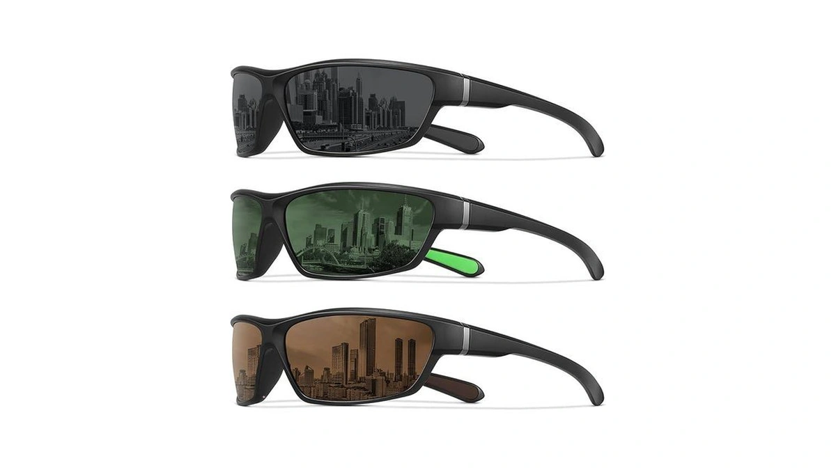 Meetsun Polarized Sports Sunglasses For Men Women Wrap Around Driving