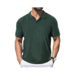 Zkman Men's Striped Polo Shirts Short Sleeve Moisture Wicking Dry