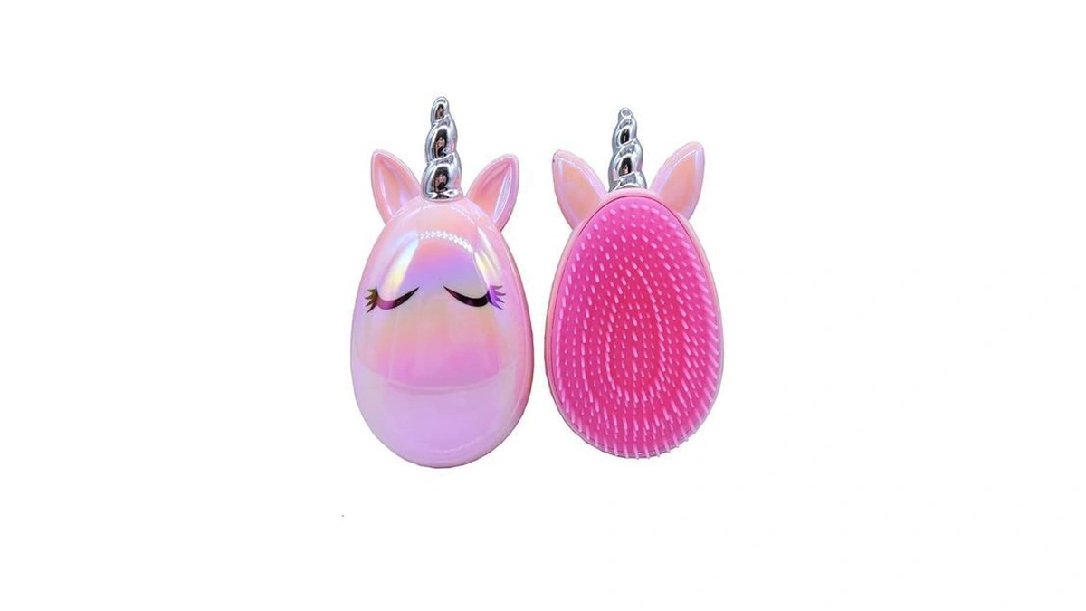 Artkingdome Unicorn Hair Brush Wet Dry, Kids Detangling Brush,toddler Hair