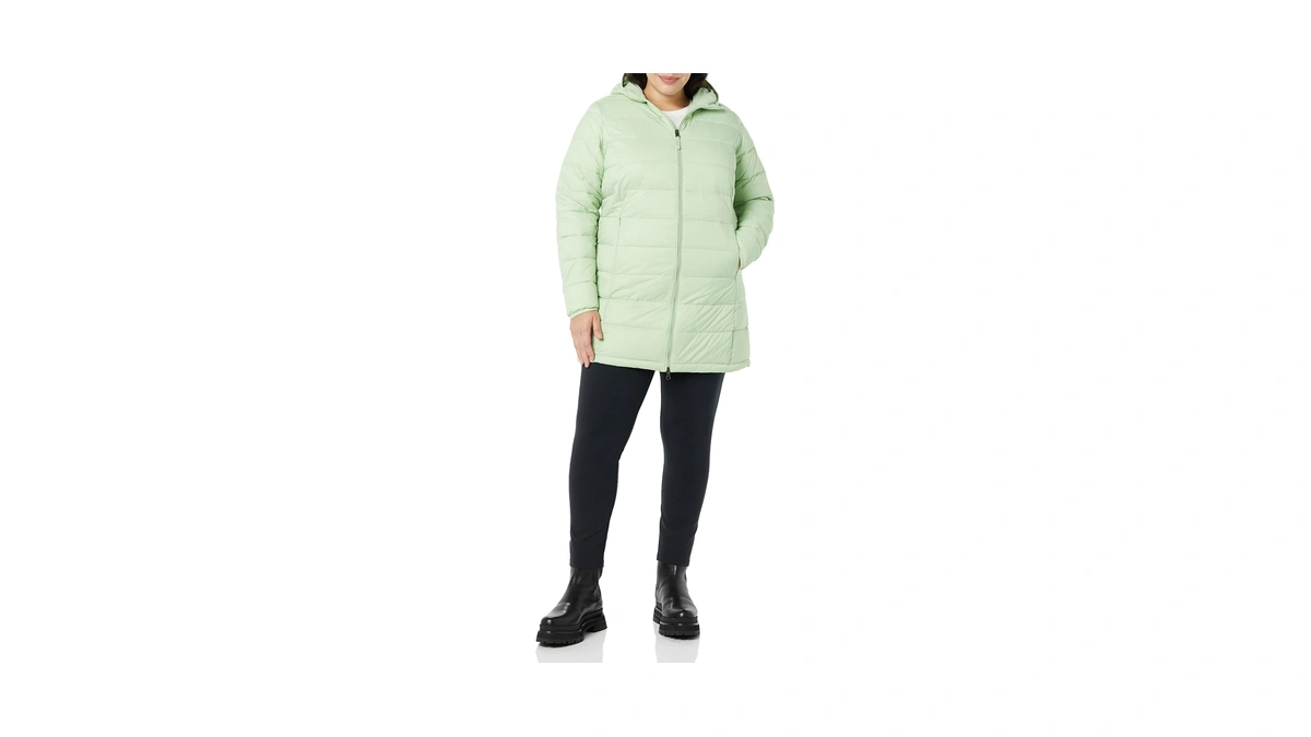 Amazon Essentials Women's Lightweight Water-resistant Packable Hooded Puffer Coat (available