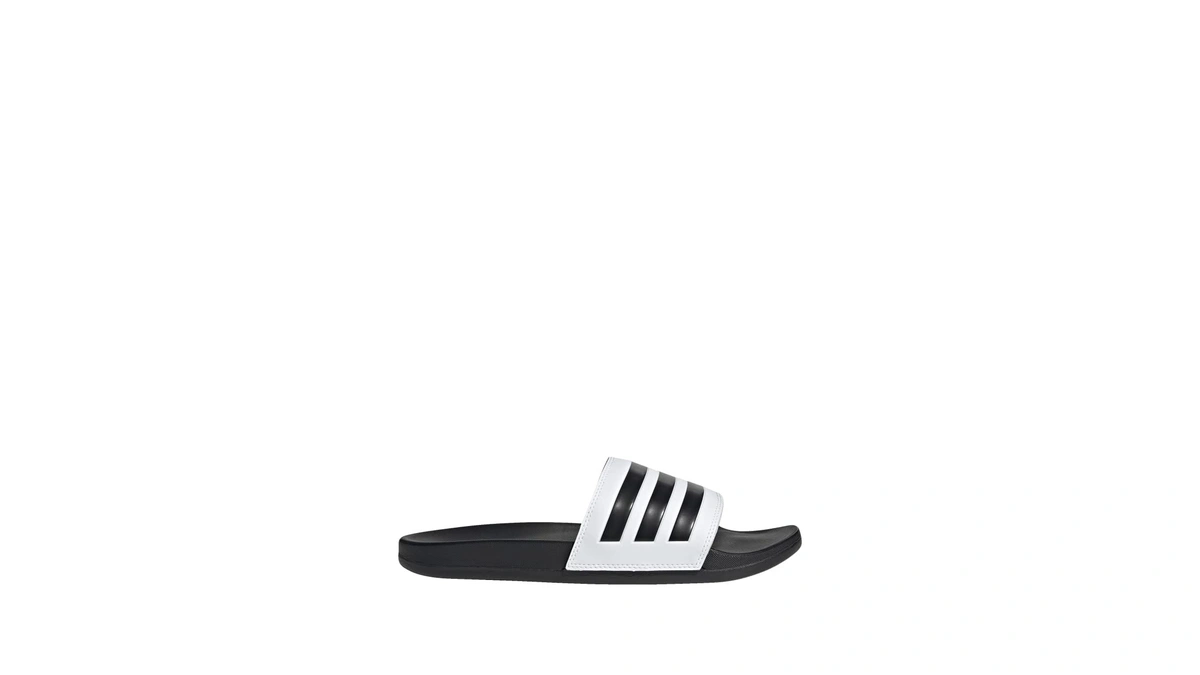 Adidas Adult Adilette Comfort Slides White/core Black/core Black 4