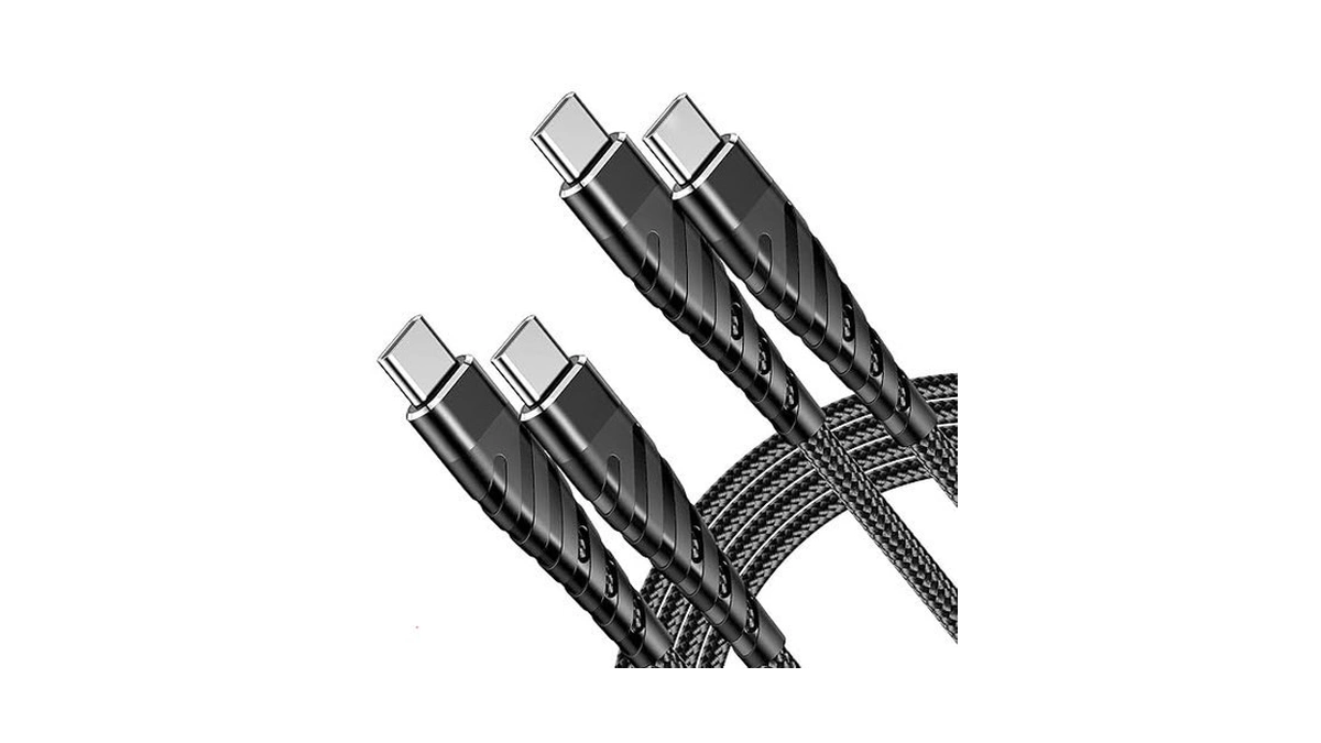 60w Fast Braided Usb-c Charger Cable 6ft 2pack - Compatible