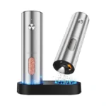 Electric Salt And Pepper Grinder Set With Rechargeable Base -