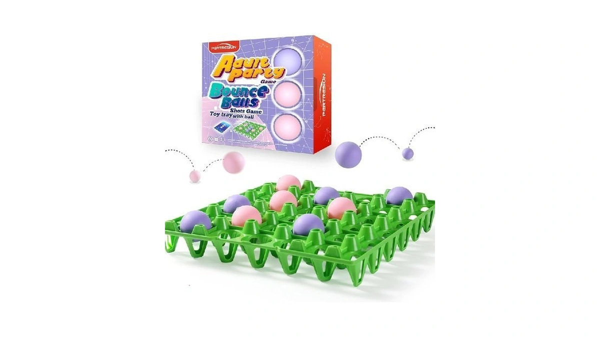 Pertresion Bounce Ball Fun Party Game - 4 In A
