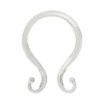 Kenney - Shower Curtain Rings, Rust-proof Plastic Double Hooks With