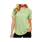 Mapick Womens Short Sleeve Gym Tee Workout Shirt Athletic Yoga