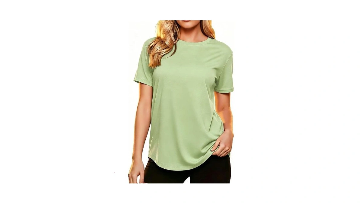 Mapick Womens Short Sleeve Gym Tee Workout Shirt Athletic Yoga