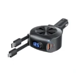 Retractable Car Charger, Koopao 69w 4 In 1 Fast Phone