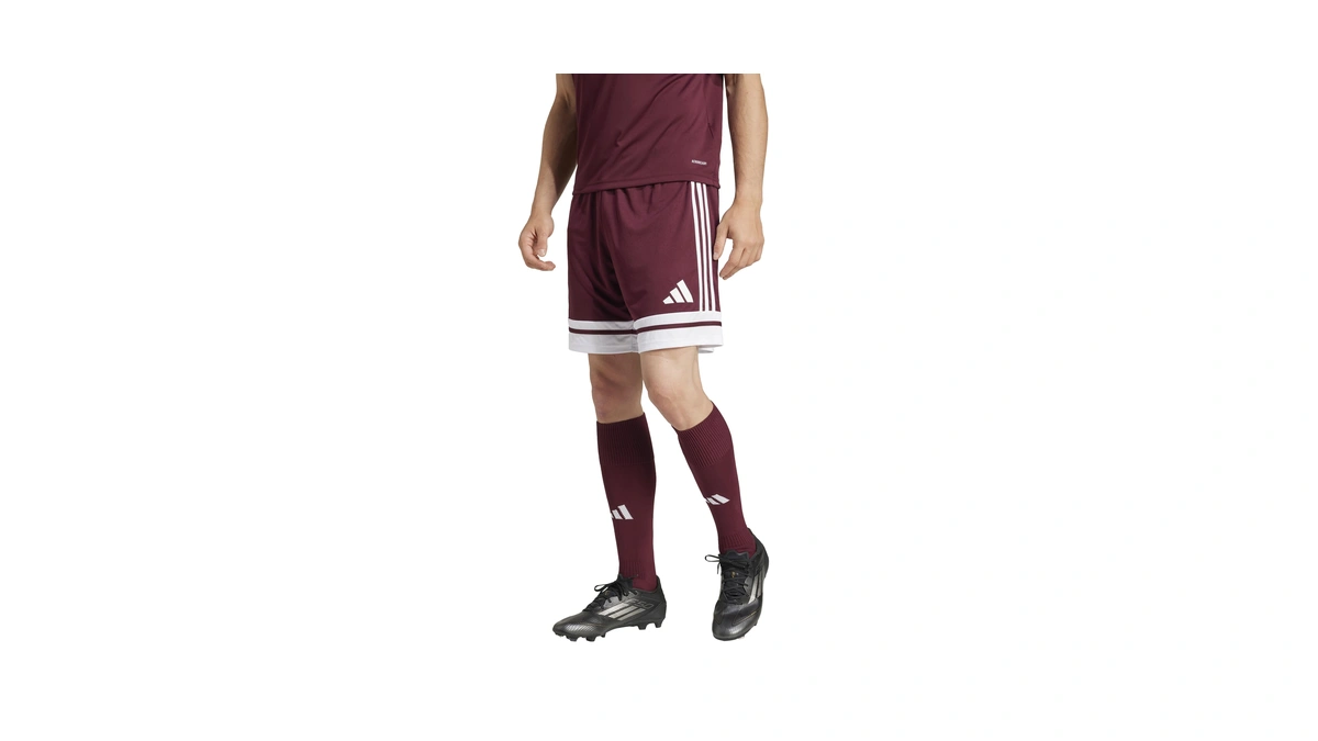 Adidas Men's Squadra 25 Soccer Shorts, Team Maroon/white, Small