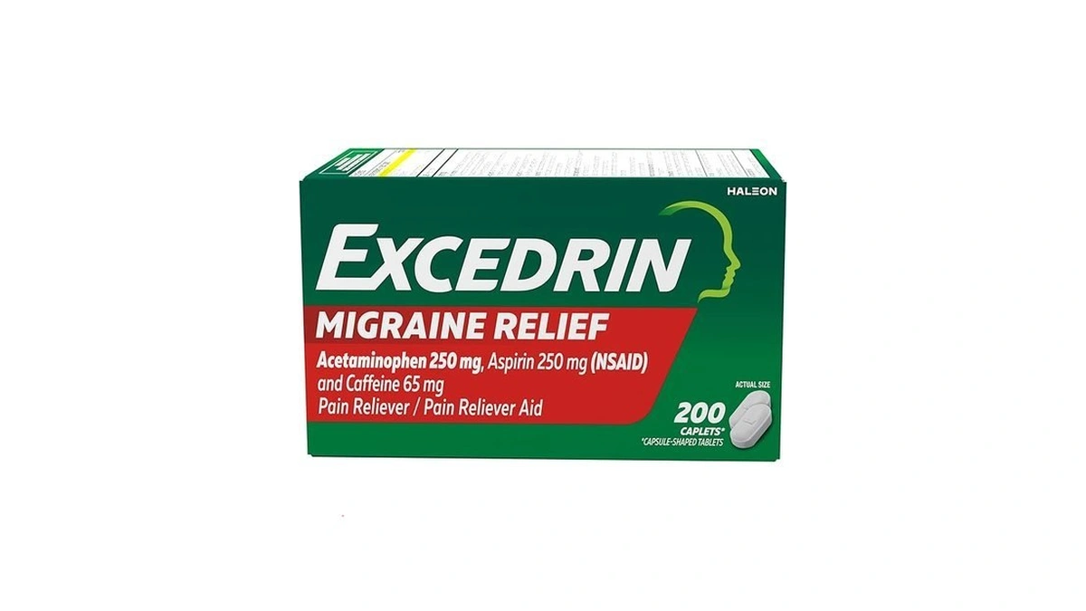 Excedrin Migraine Relief Caplets To Alleviate Migraine Symptoms - 200