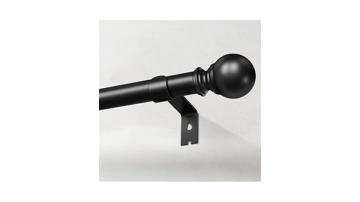 Ifels Black Curtain Rods For Windows 32 To 60 Inch,