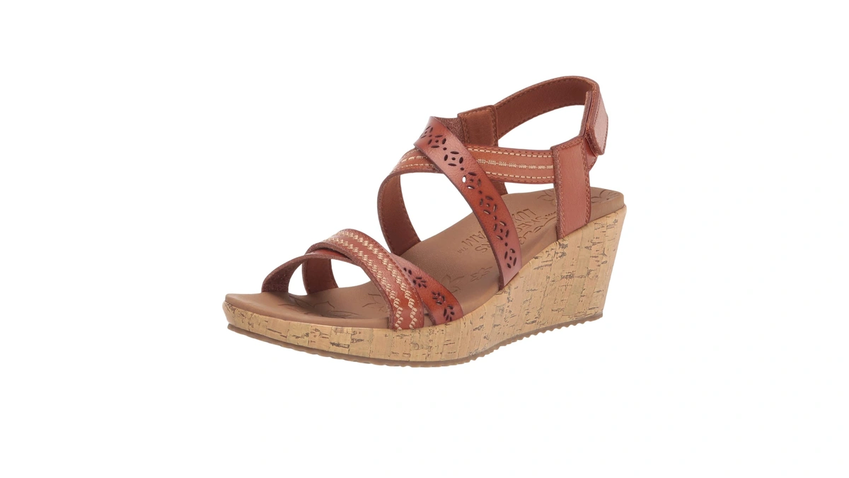 Skechers Women's Cali Beverlee - Delicate Glow, Luggage, 10 W