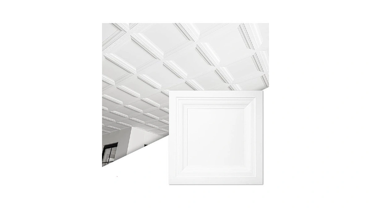 Art3d 12-pack Square Drop Ceiling Tile 2ft X 2ft In