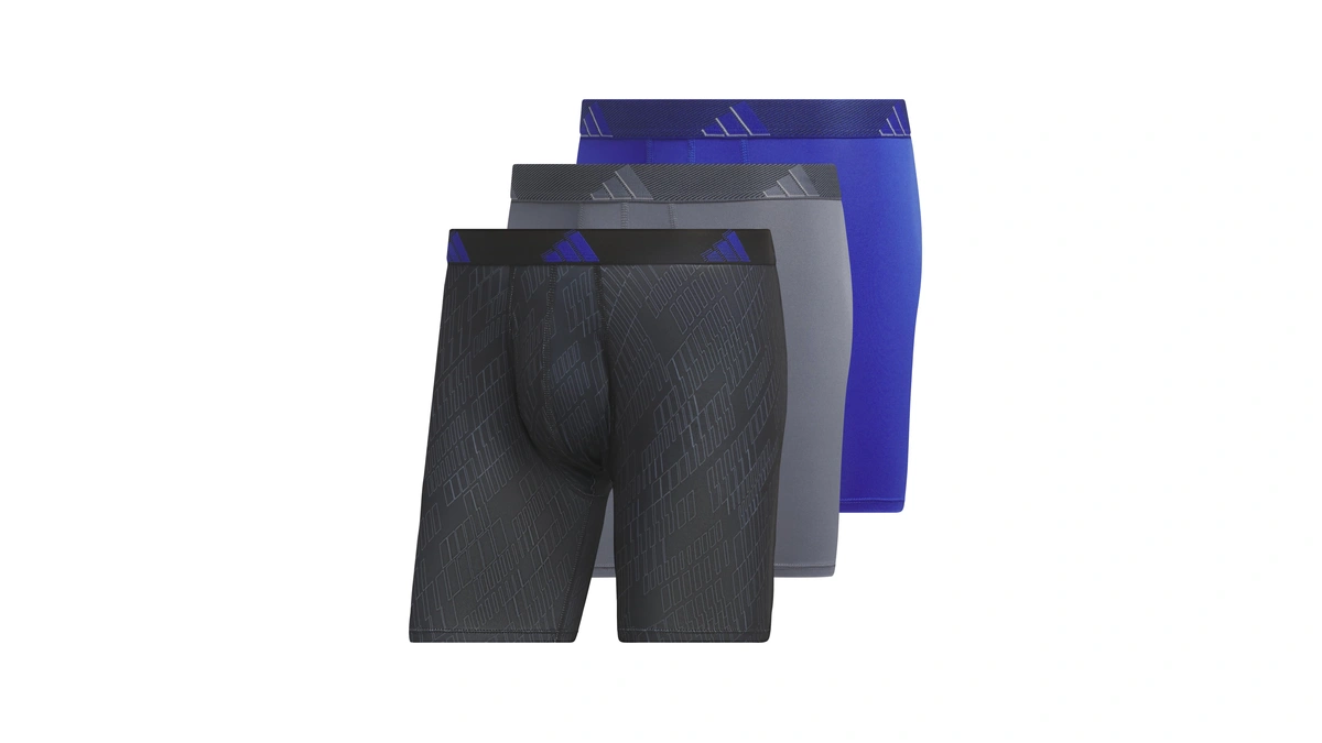 Adidas Men's Microfiber 3-pack Boxer Brief, Performance Boxer Briefs Underwear