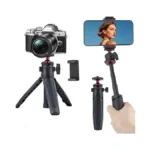 Mini Tripod Selfie Stick 3-in-1 Extension Pole With Phone Clamp