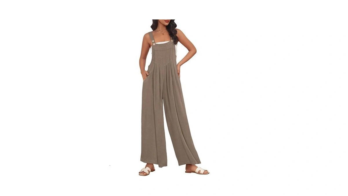 Automet Women's Overalls Casual Maternity Jumpsuits With Pockets Summer Vacation